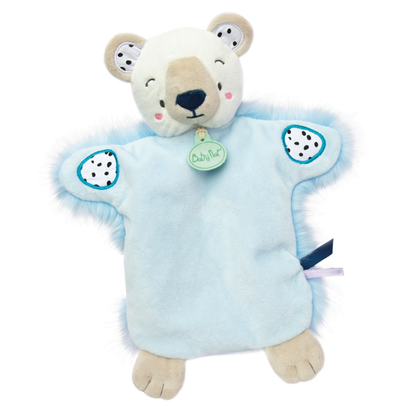 Neskimos marionnette ours polaire bleu 